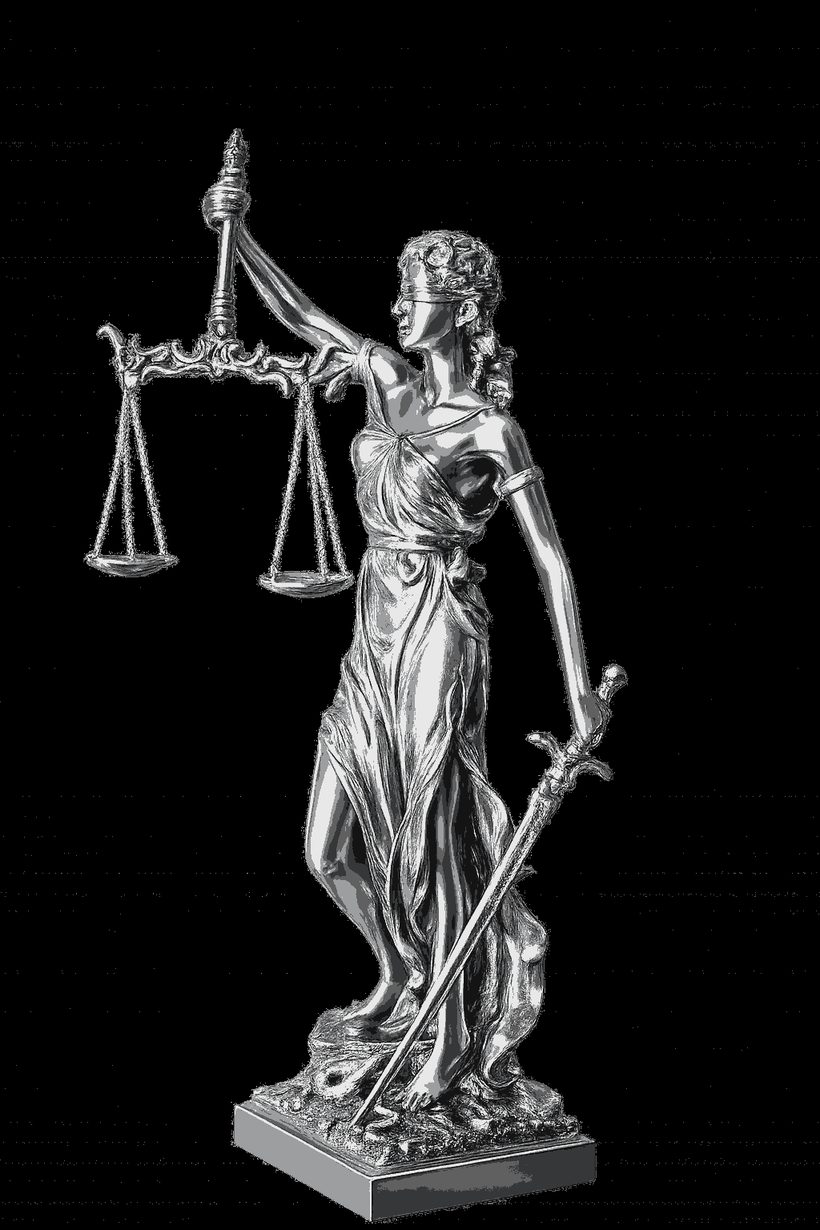 Lady Justice statue, symbol of impartial legal protection